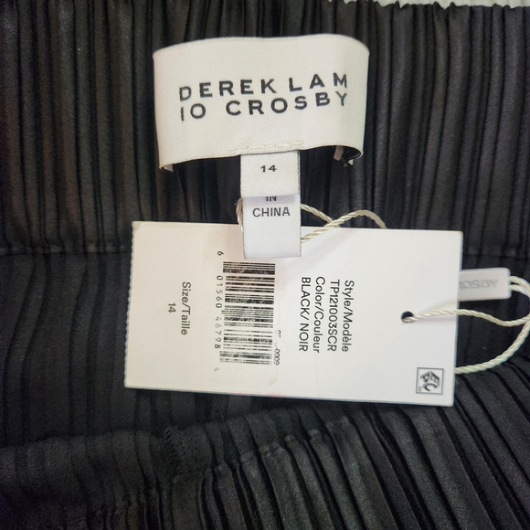 NWT Derek Lam 10 Crosby Womens Black Pants Size 14 - Picture 3 of 8